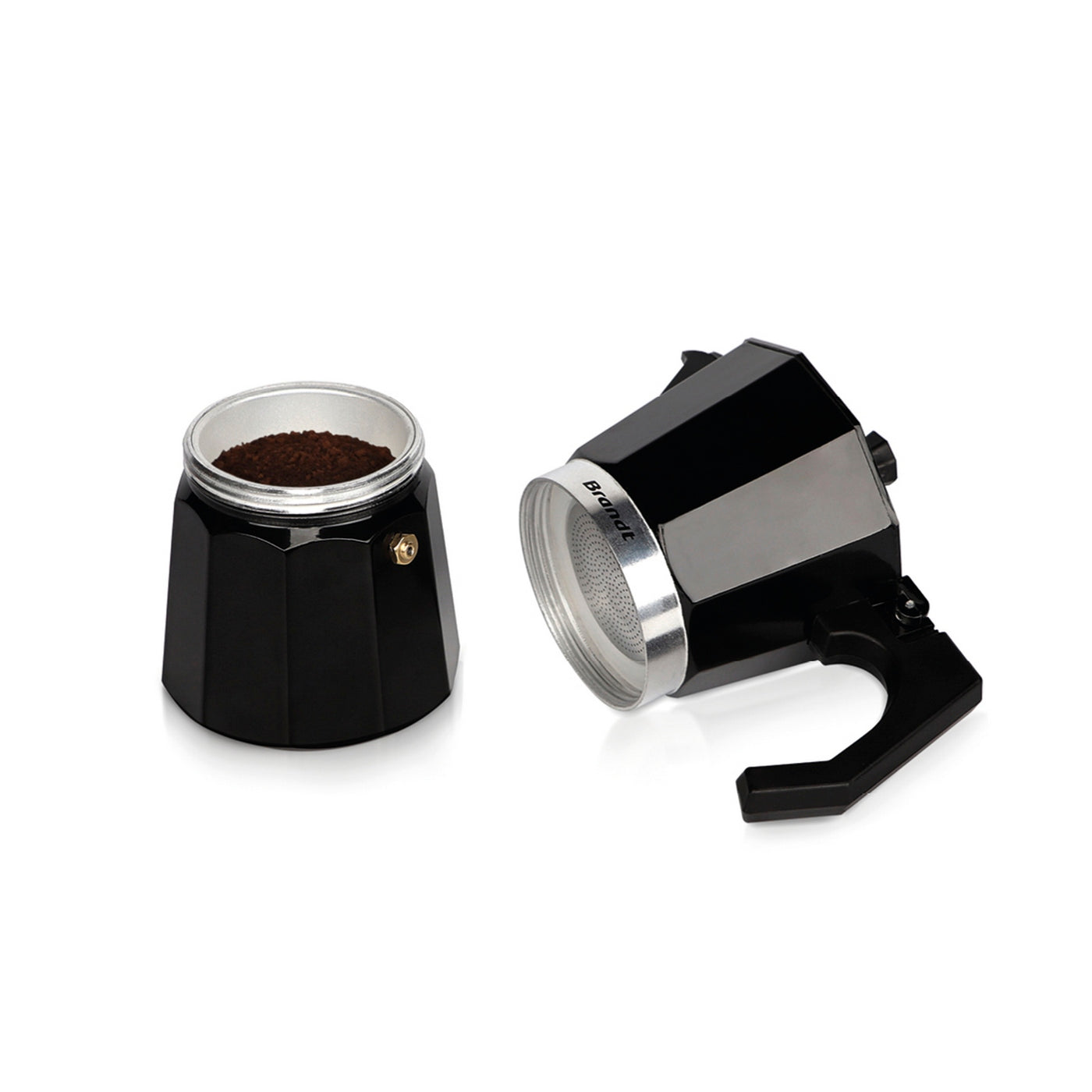 Cafetera De Aluminio 300 Ml - Negra