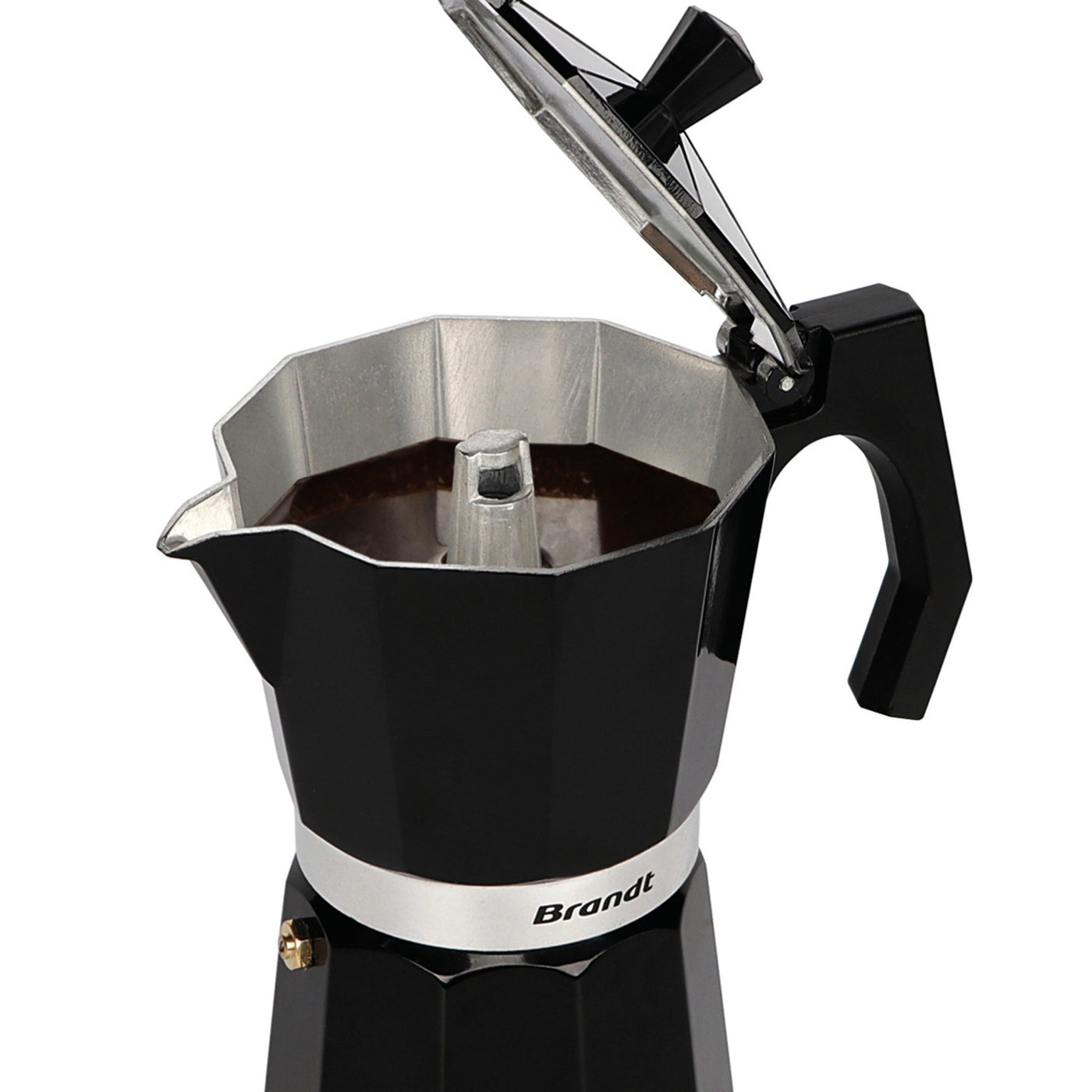 Cafetera De Aluminio 300 Ml - Negra