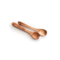 Cubiertos Para Ensalada Planos - Madera De Olivo