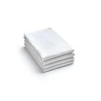 Set De 4 Serviettes Tissé Jacquard Fleurette - Blanc