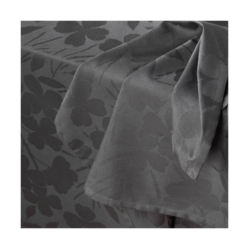 Set De 4 Servilletas Tejido Jacquard Fleurette - Gris Oscuro