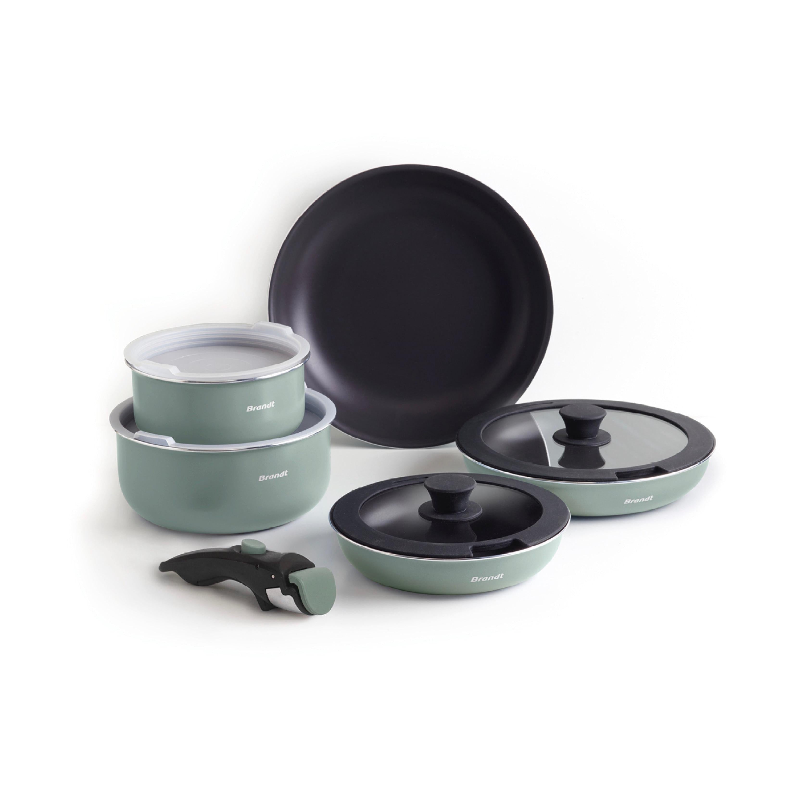 Batería Apilable Con Mango Amovible 10 Piezas - Verde Pastel