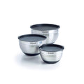 Set De 3 Boles Para Mezclar De Acero Inoxidable - Plateado