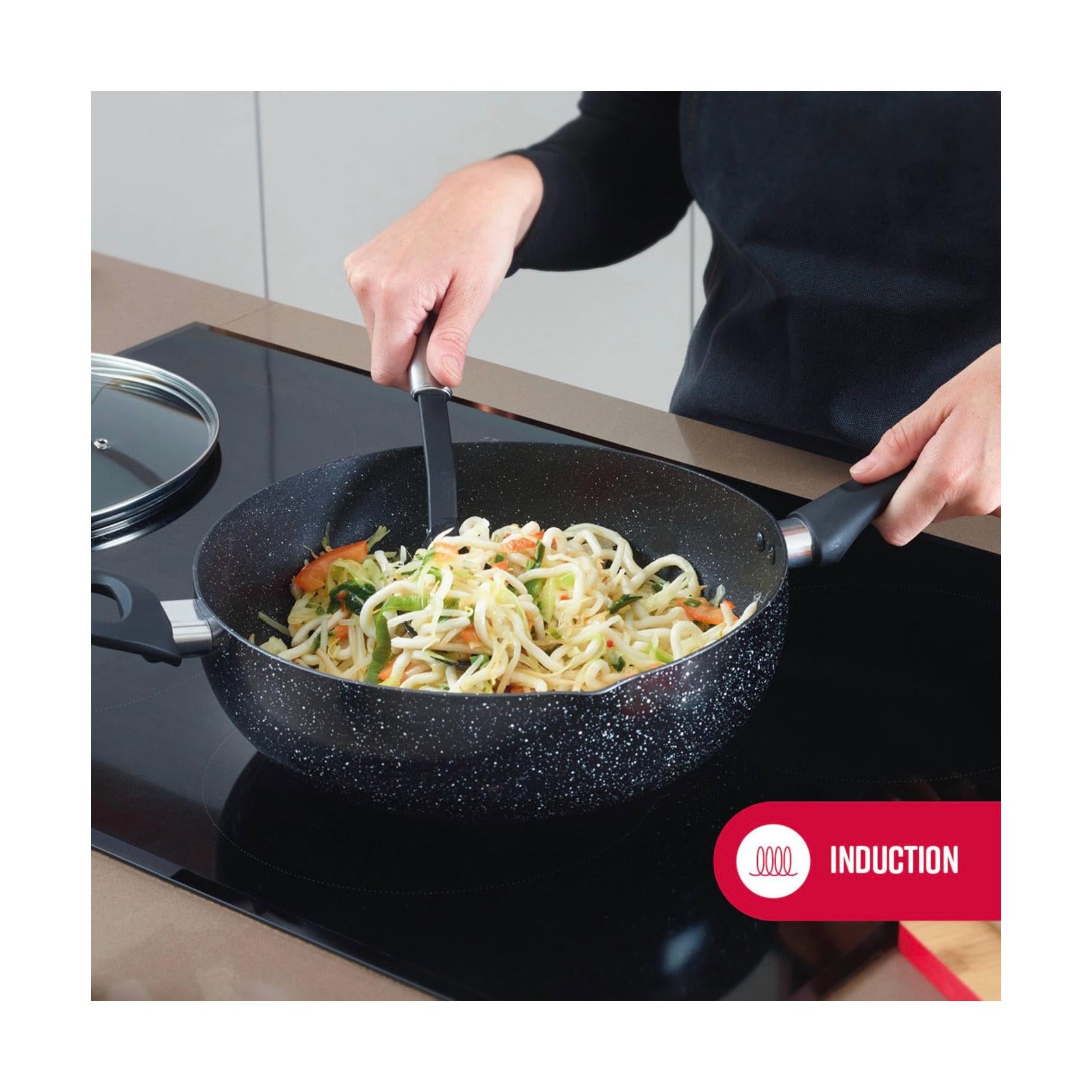 Juego De Cocina Granito Pro - 6 Piezas - Mármol Negro