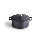 Cocotte Redonda De Hierro Fundido - Negro