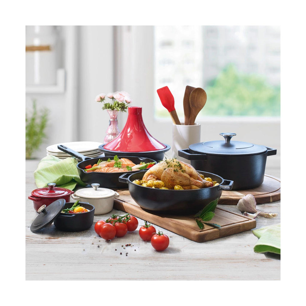 Cocotte Ovalada De Hierro Fundido - Negro