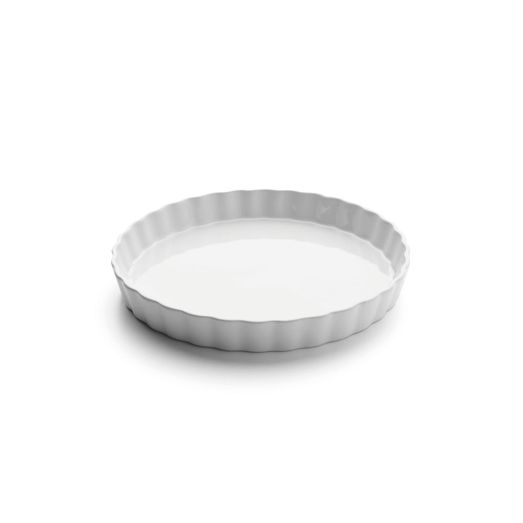 Plat À Tarte Rond - Blanc