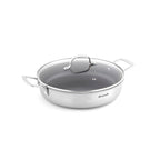 Salteador Antiadherente Triply Con Tapa - Plateado