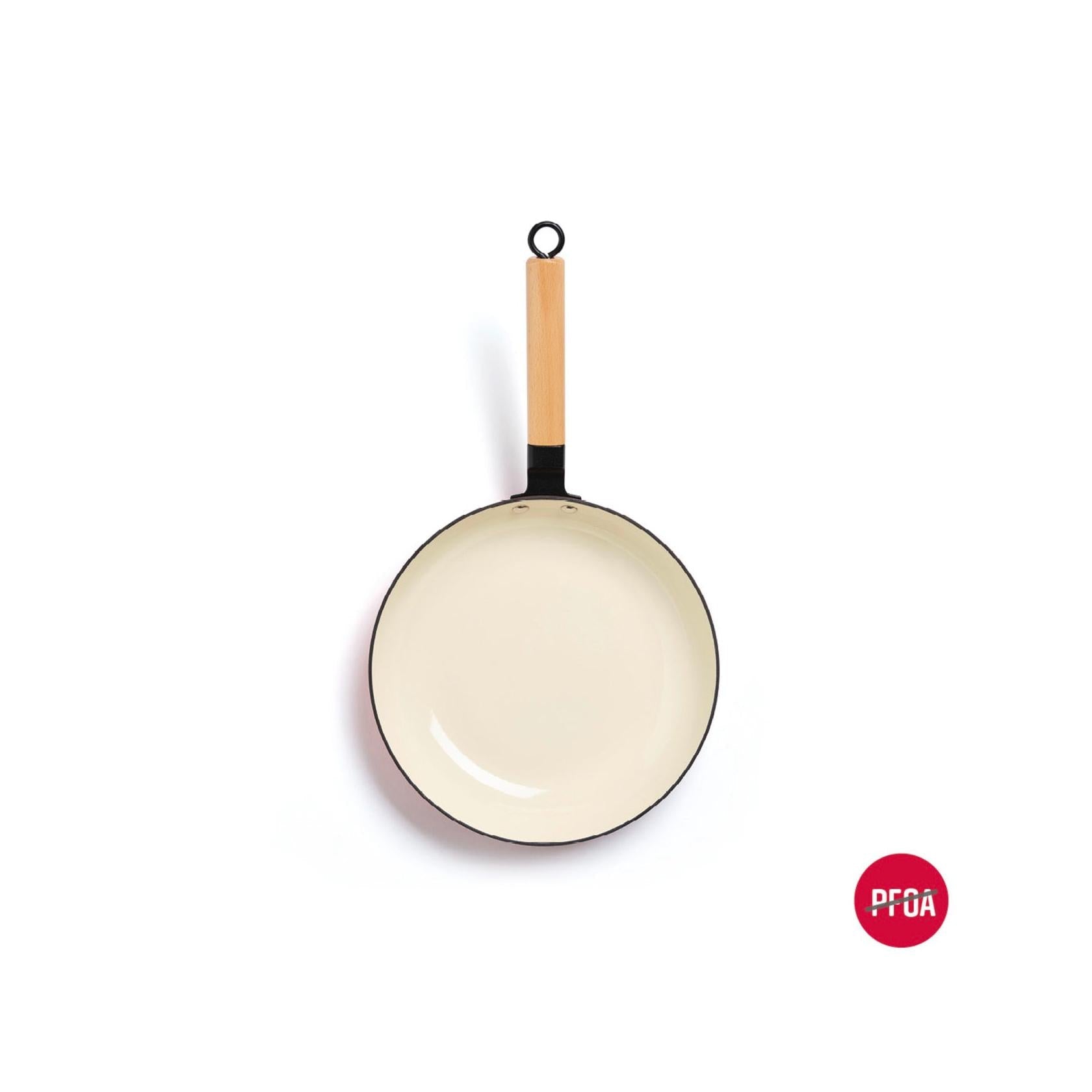 Batería De Cocina 6 Piezas - Hierro Fundido Esmaltado - Rojo/Blanco