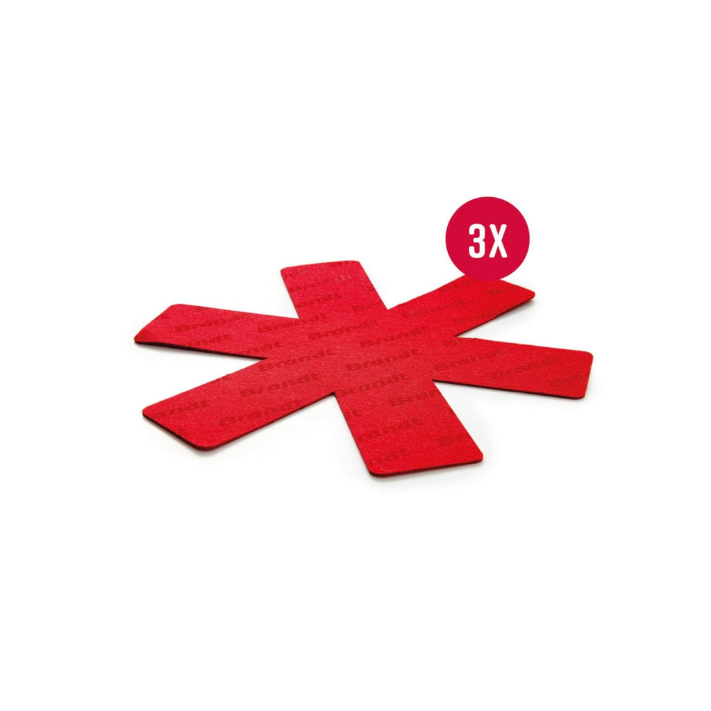 Batería De Cocina 6 Piezas - Hierro Fundido Esmaltado - Rojo/Blanco