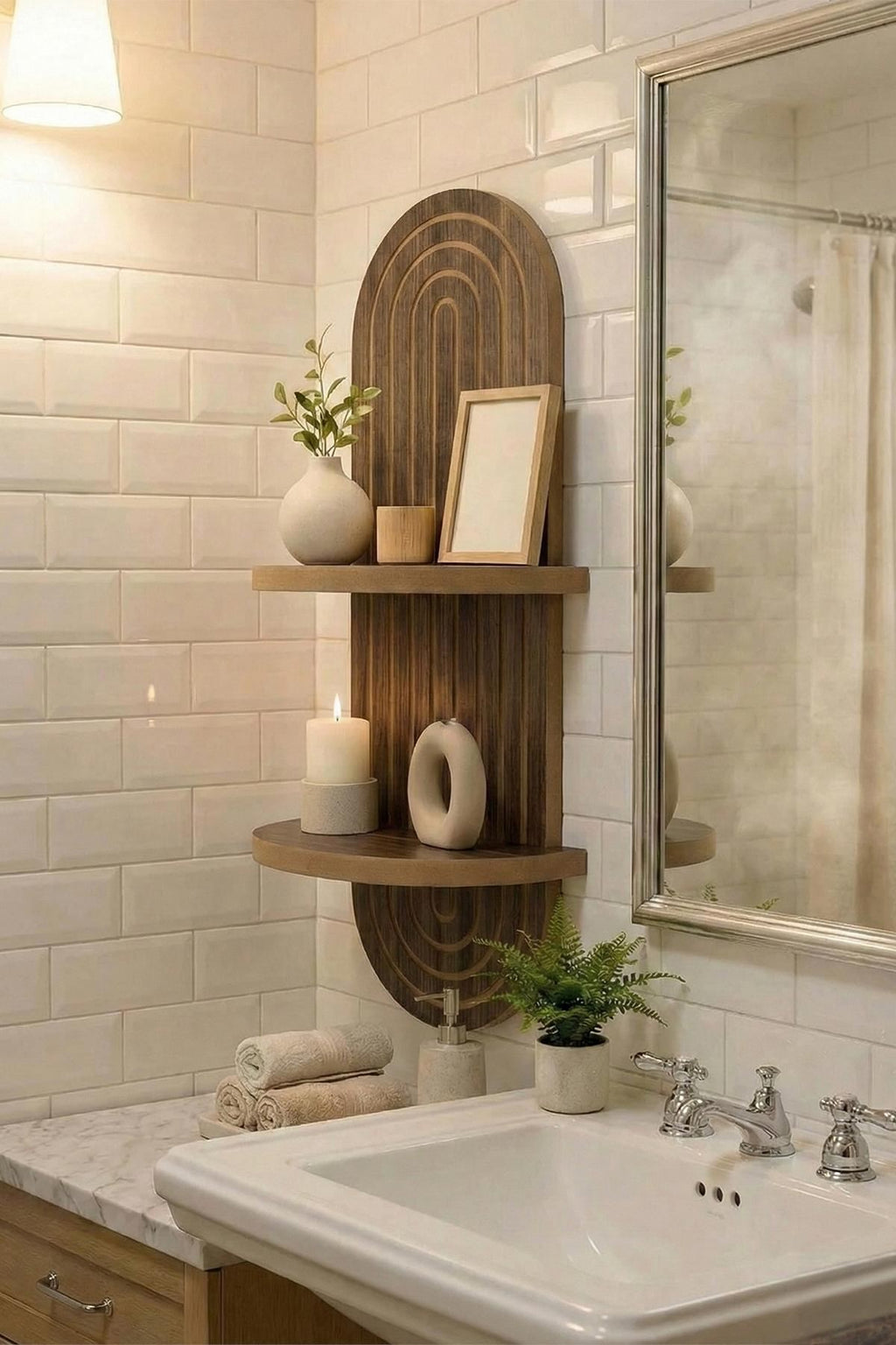 Étagères Murales Artmtkwll2 - Wengé