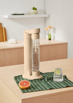 Soda Maker Studio - Sparkling Water Machine + 1L Bottle - Sand