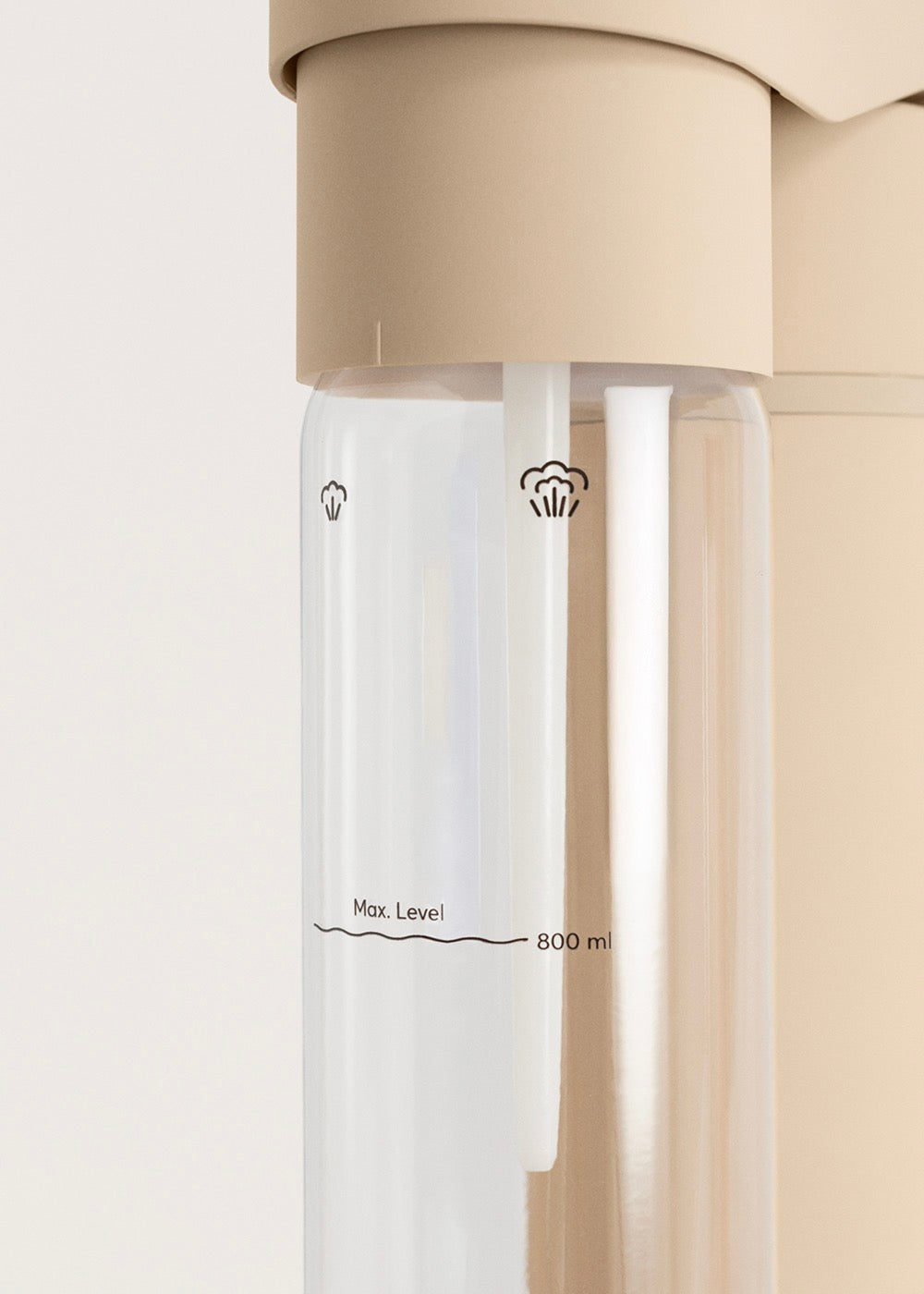 Soda Maker Studio - Sparkling Water Machine + 1L Bottle - Sand