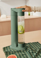 Soda Maker Studio - Máquina De Agua Con Gas + Botella 1L - Verde Salvia