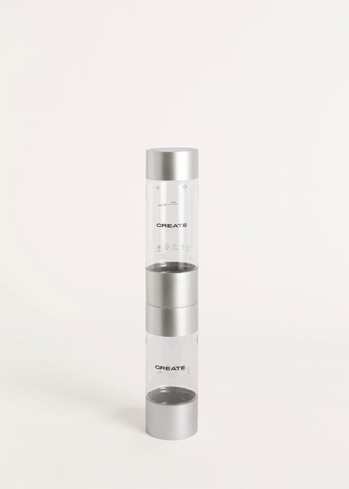 Botella Doble (500Ml+350Ml) Para Soda Maker Studio - Plata