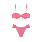 Rosé Mid-Coverage Bikini Bottom - Pink