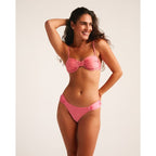 Rosé Mid-Coverage Bikini Bottom - Pink