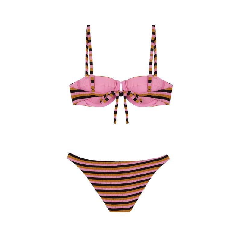 Bas Bikini Classique Noué Butterfly - Multicolore