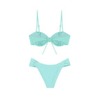 Turquoise Balconette Bikini Top