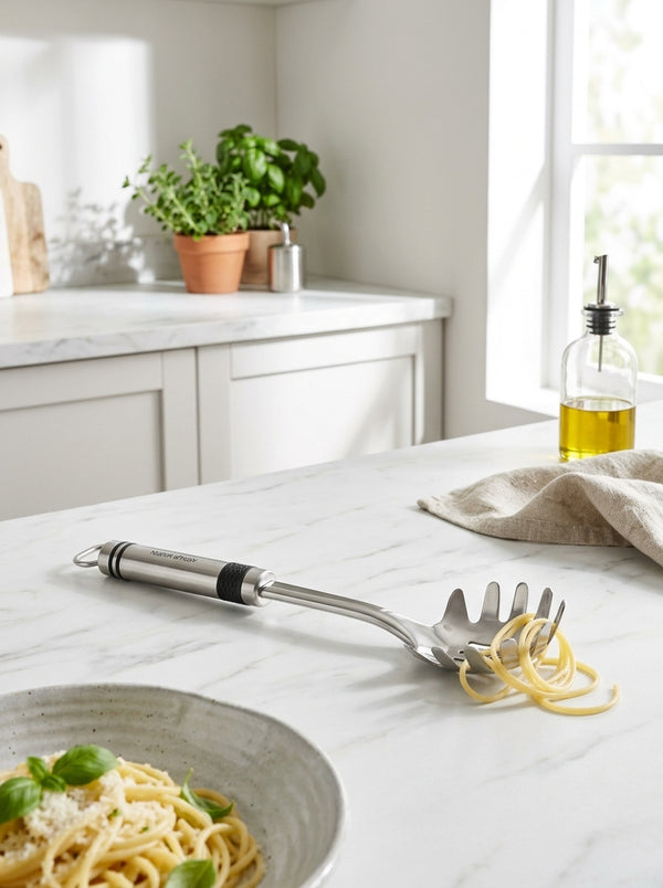 Tenedor para espaguetis - Acero inoxidable - Inox