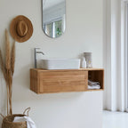 Basic - Meuble Sous Vasque - Teck - Naturel