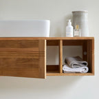 Basic - Meuble Sous Vasque - Teck - Naturel