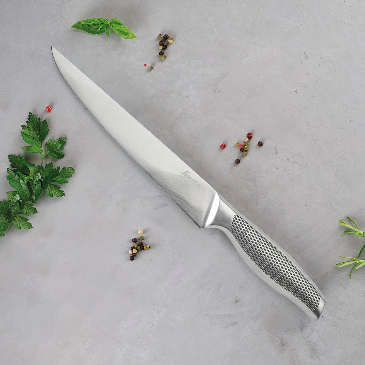 Sauter - Nóż do plastrowania - Zukiri 20 cm - Stal nierdzewna 3Cr14 - Srebrny