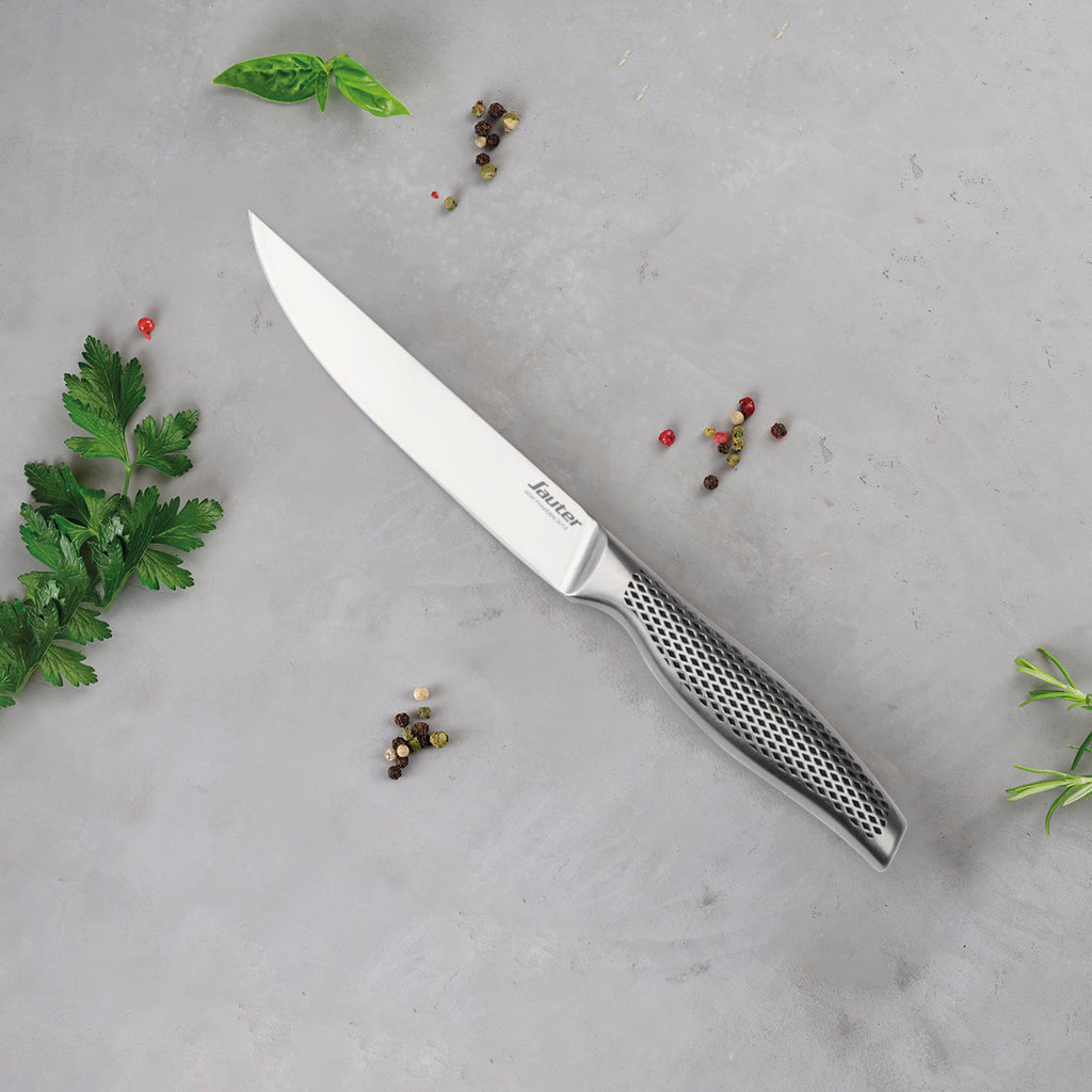 Sauter - Cuchillo multiusos - Zukiri 13 cm - Acero inoxidable 3Cr14 - Plateado