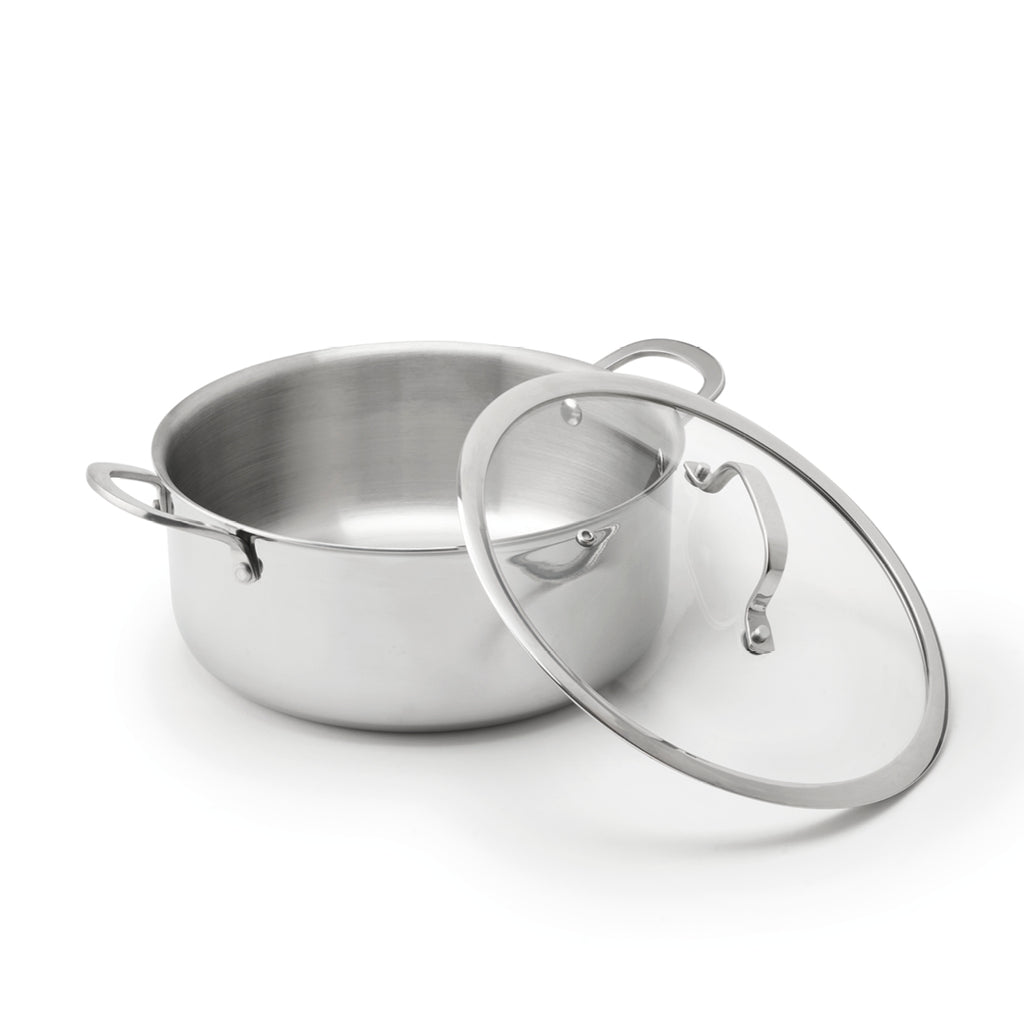 Sauter - Casserole Triply Avec Couvercle - Acier Inoxydable 430 - Argent