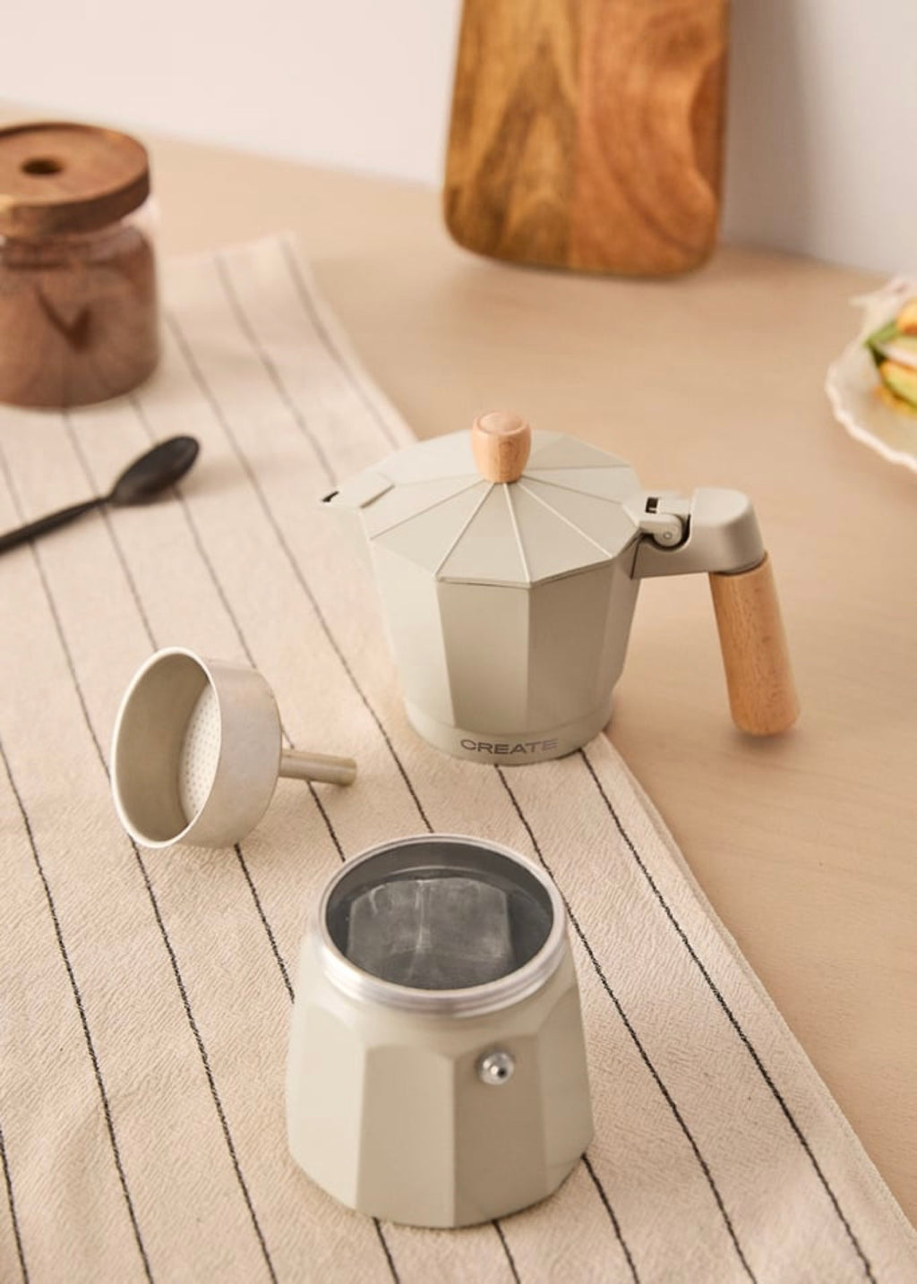 Thera Moka Retro - Cafetera Italiana - Blanco Roto