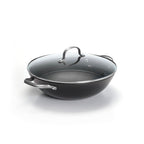 Cast Iron Wok Honeycomb Structure - Black - 30cm