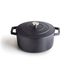 Cocotte Ronde En Fonte - Noir - 28cm