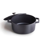 Cocotte Ronde En Fonte - Noir - 28cm