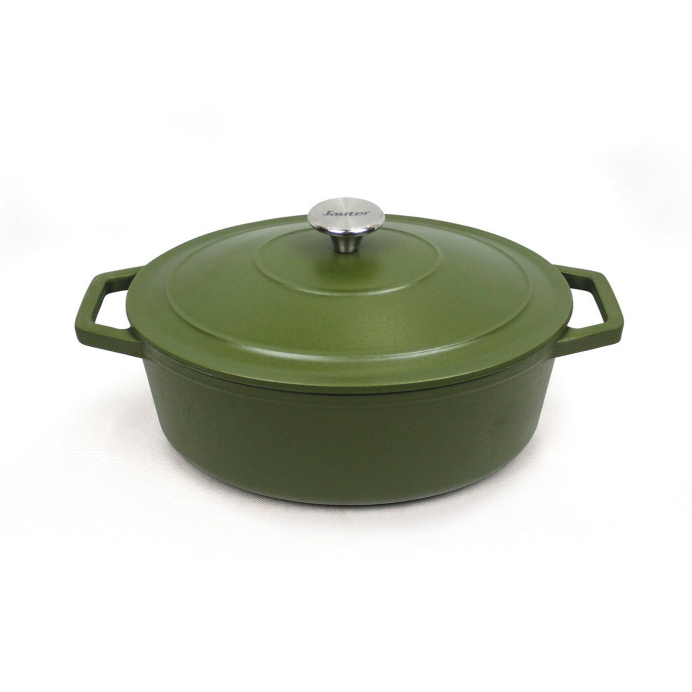 Cocotte Ovalada Con Tapa - Verde