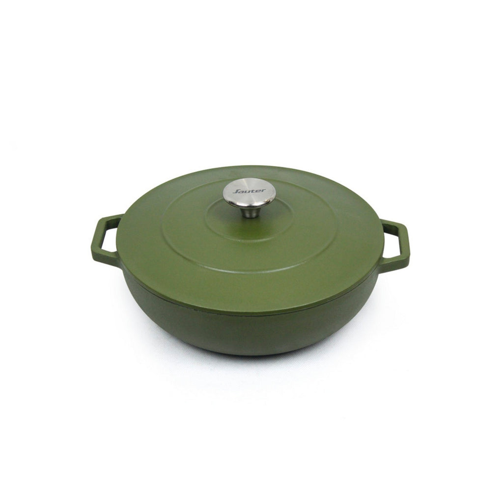Sauteuse Redonda Con Tapa - Verde