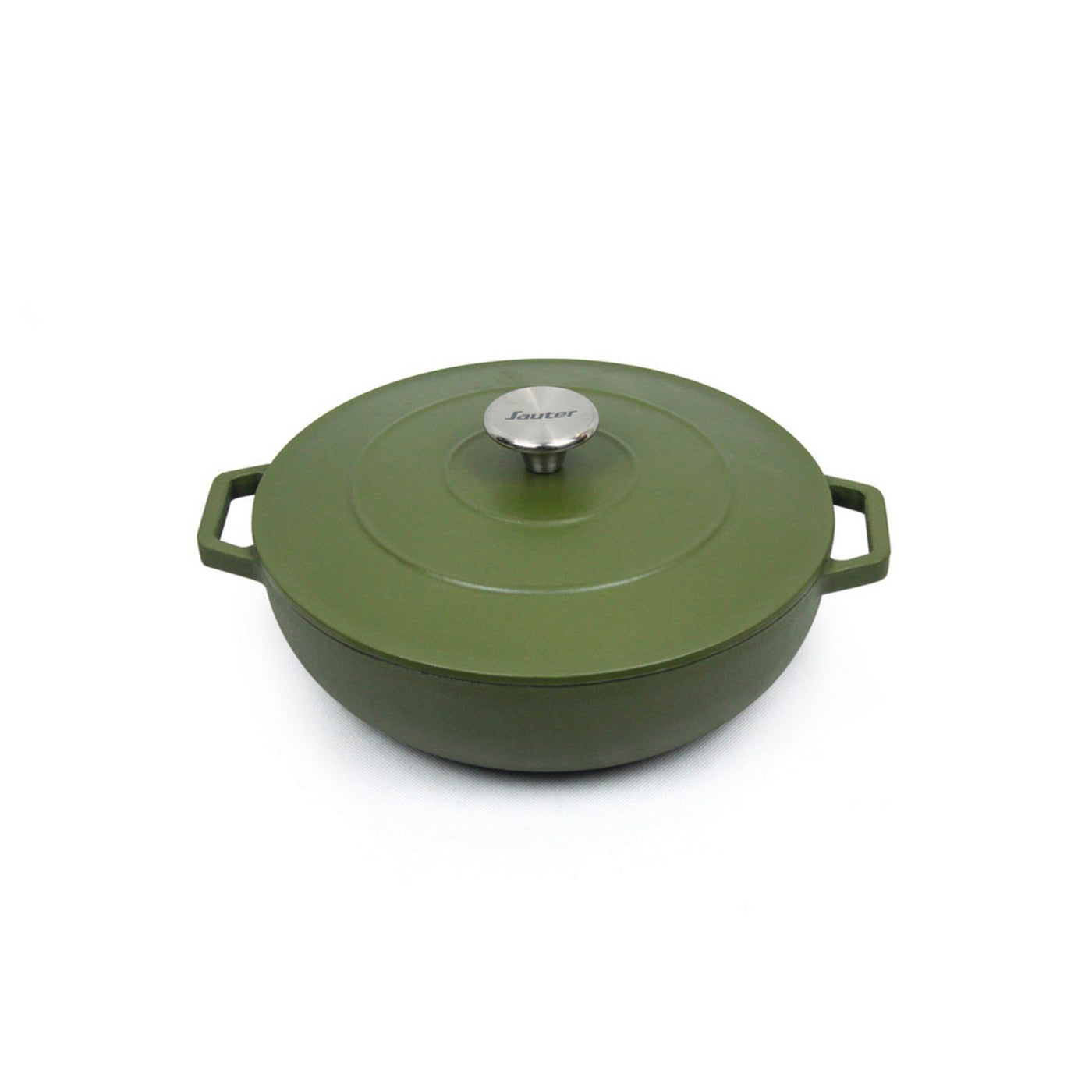 Sauteuse Redonda Con Tapa - Verde