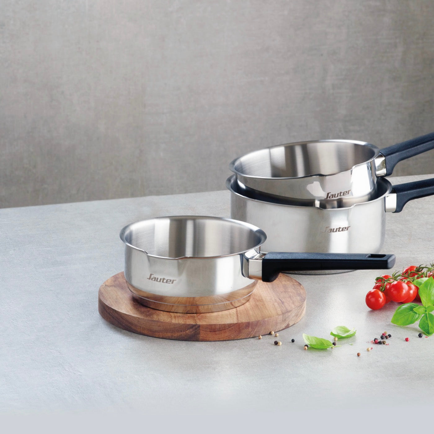 Set De 3 Casseroles En Acier Inoxydable - Qulinox - Argenté