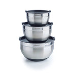 Set De 3 Bols À Mélanger En Acier Inoxydable - Argenté