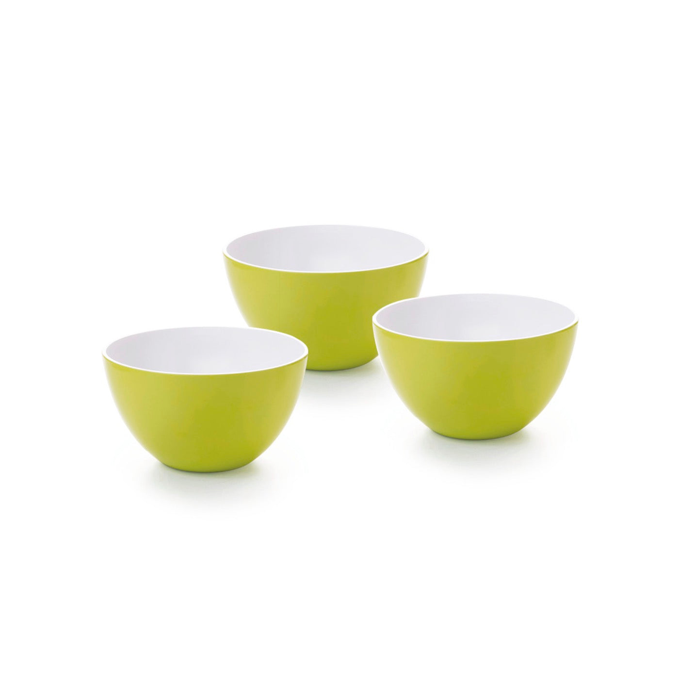 Juego De 3 Cuencos Pequeños - Melamina - Verde