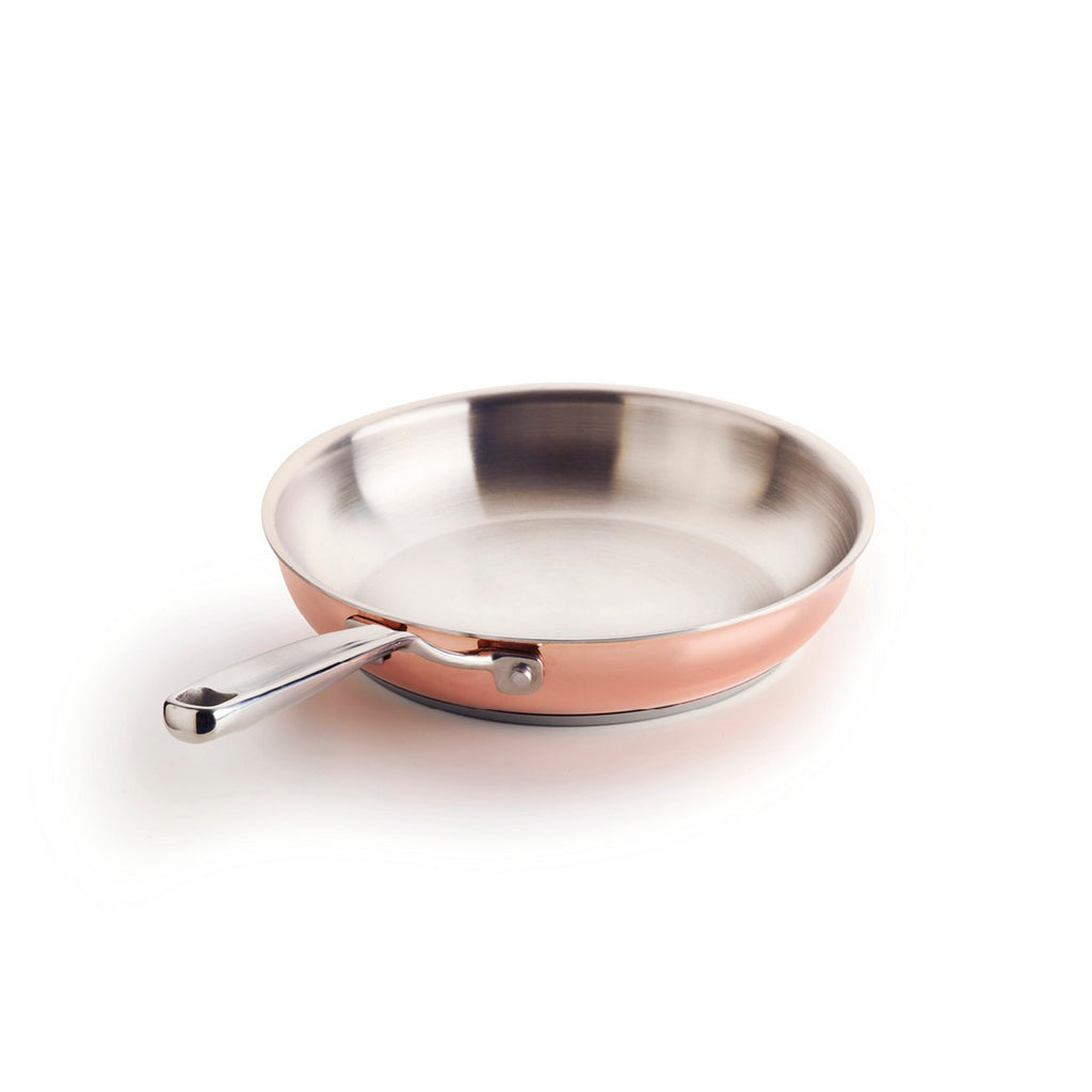 Triply Copper Stainless Steel Frying Pan 24 Cm - Copper