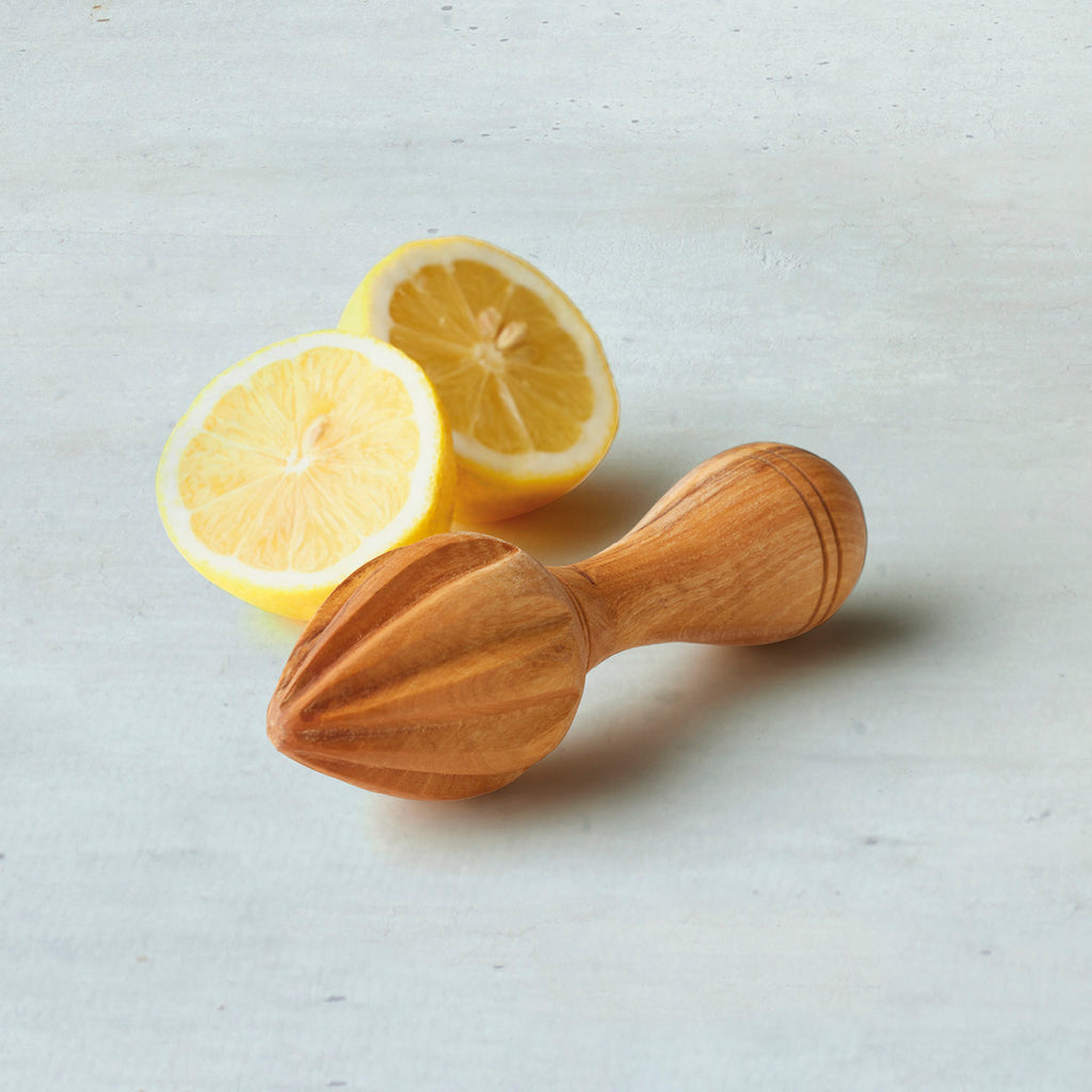 Exprimidor de cítricos manual de madera de olivo - Madera