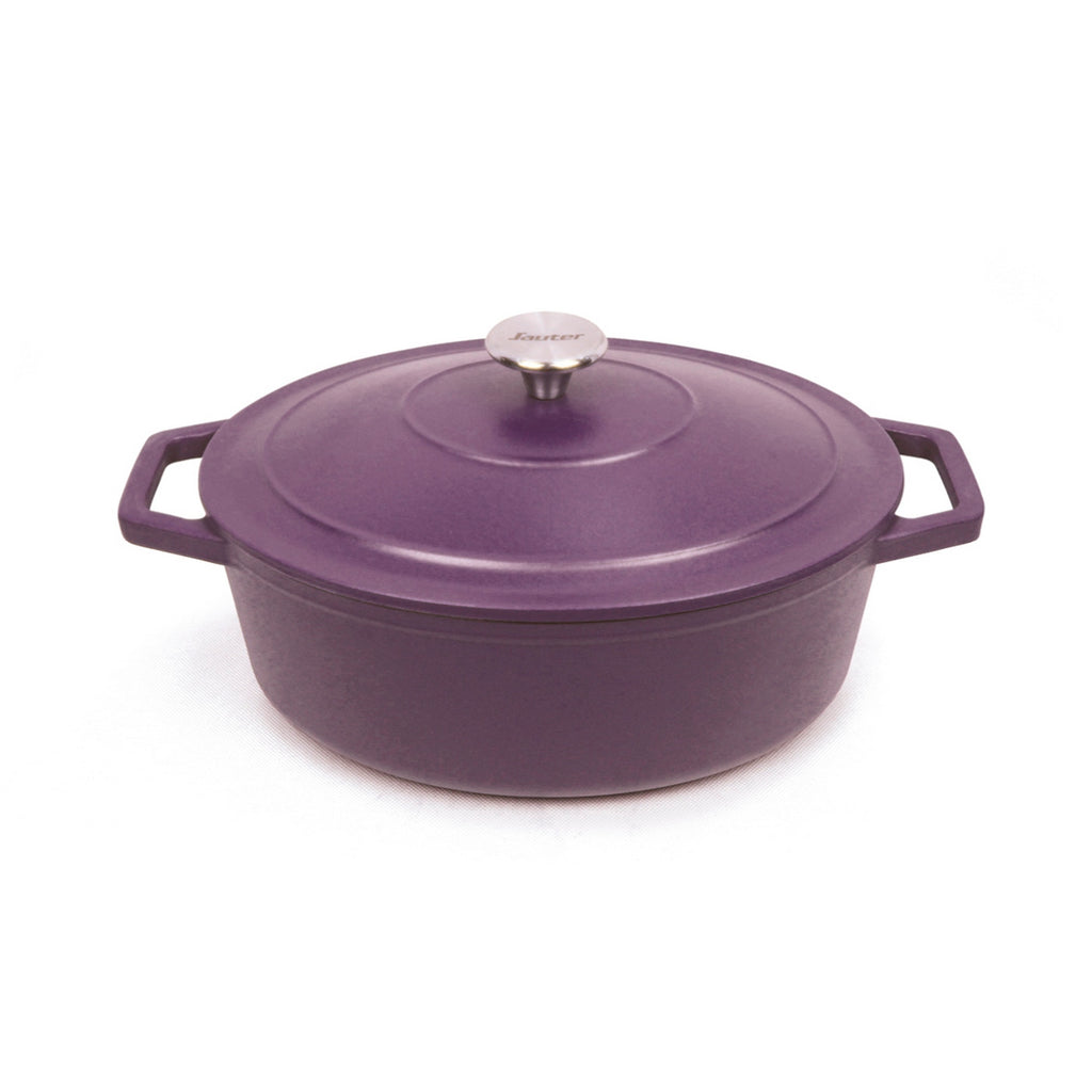 Cocotte Ovalada Con Tapa - Berenjena