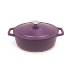 Cocotte Ovalada Con Tapa - Berenjena