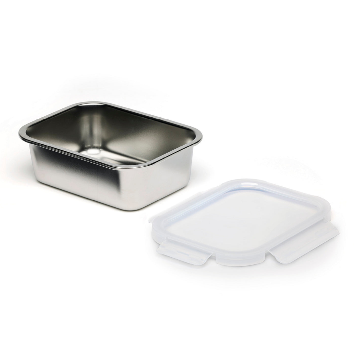 Set De 3 Recipientes Herméticos Con Tapa - Plateado