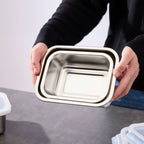 Set De 3 Recipientes Herméticos Con Tapa - Plateado