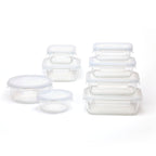 Set de 8 Cajas de Vidrio con Clips - Transparente