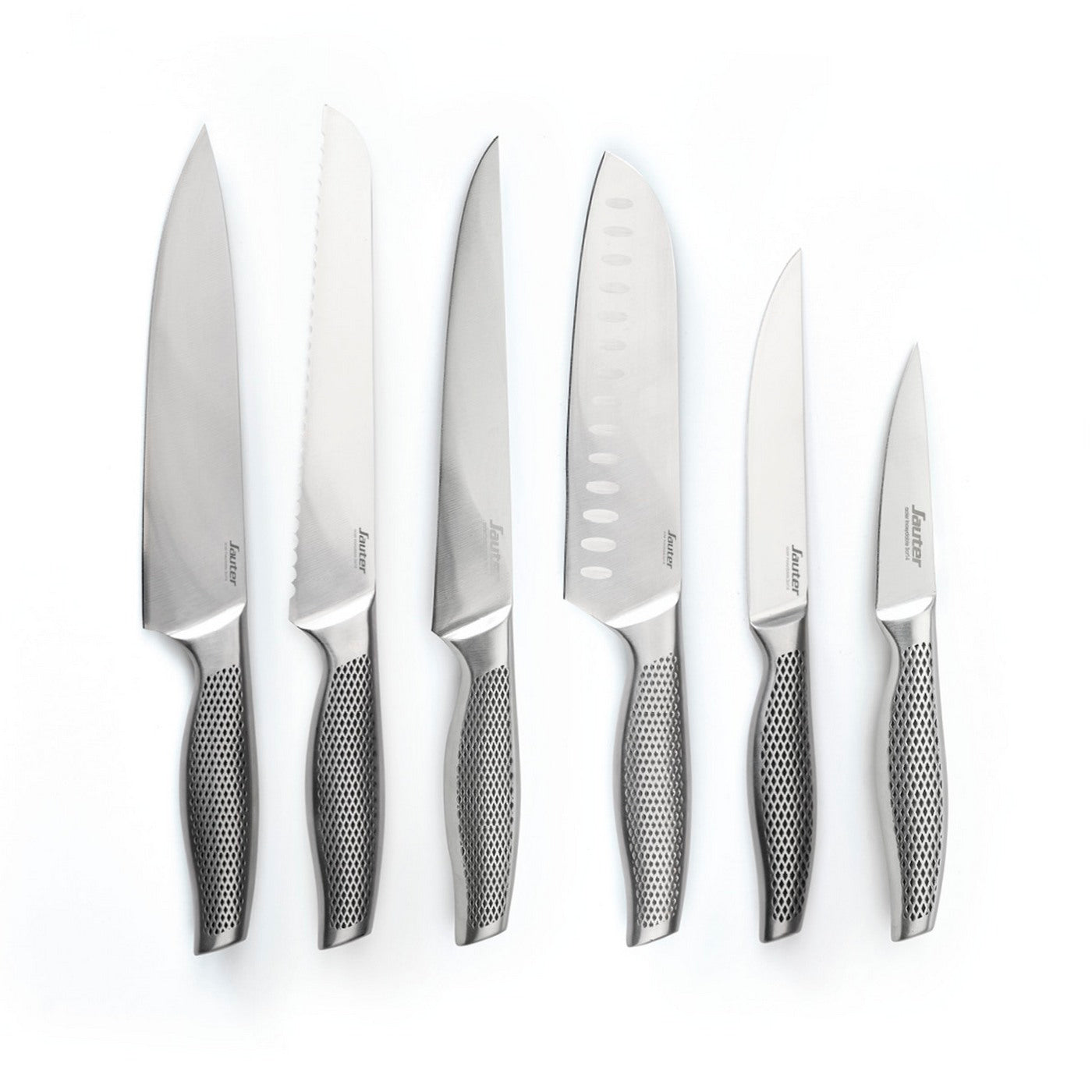 Set Of 6 Stainless Steel Knives - Silver