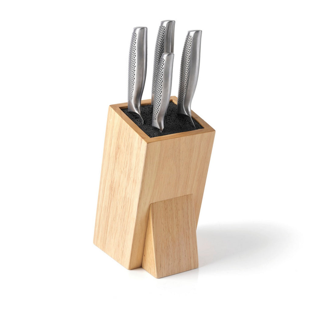 Universal Knife Holder Set + 5 Knives - Silver