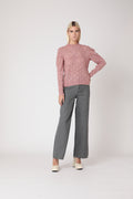 Pull Col Rond - Old Pink