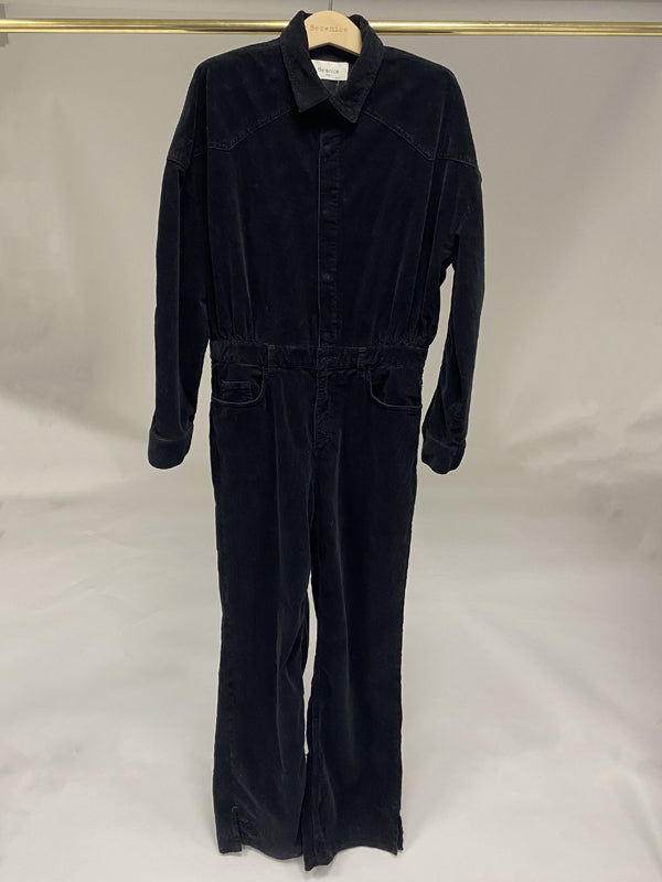 Berenice - Plain Denim Jumpsuit - Black